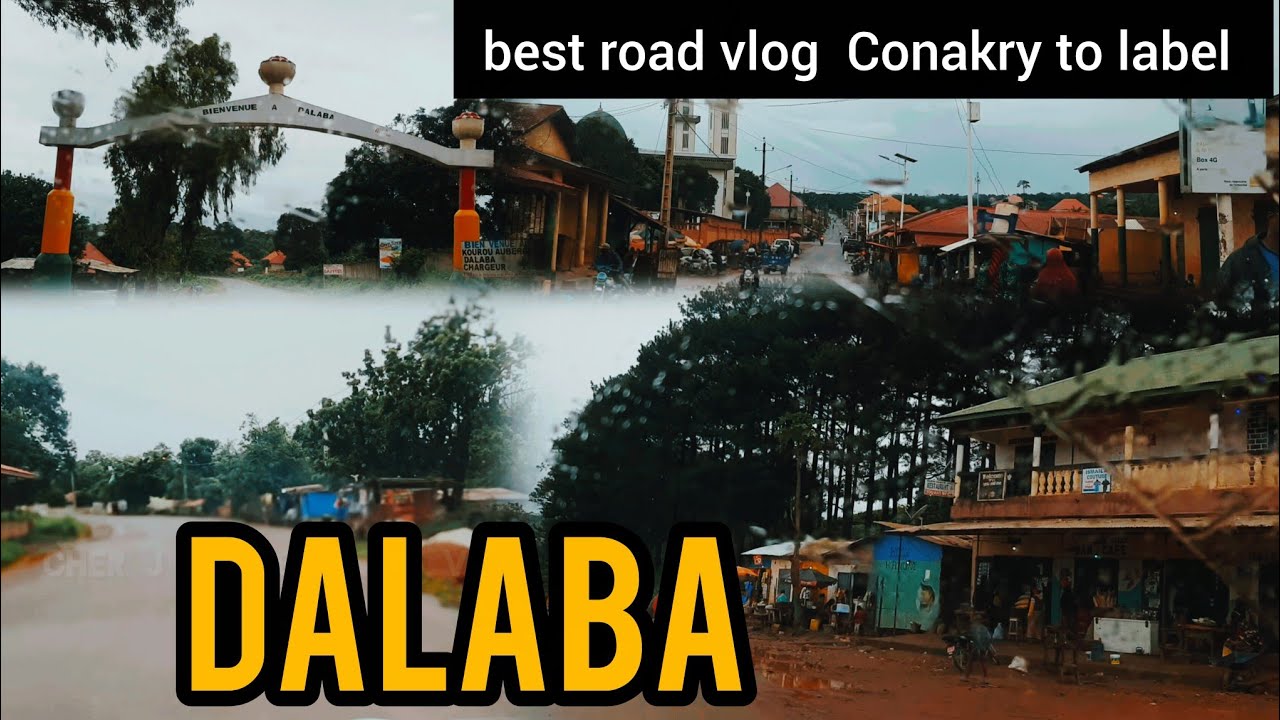 Dalaba in fouta Djallon Guinea. / A Drive through the town of Dalaba across Sebhory district 