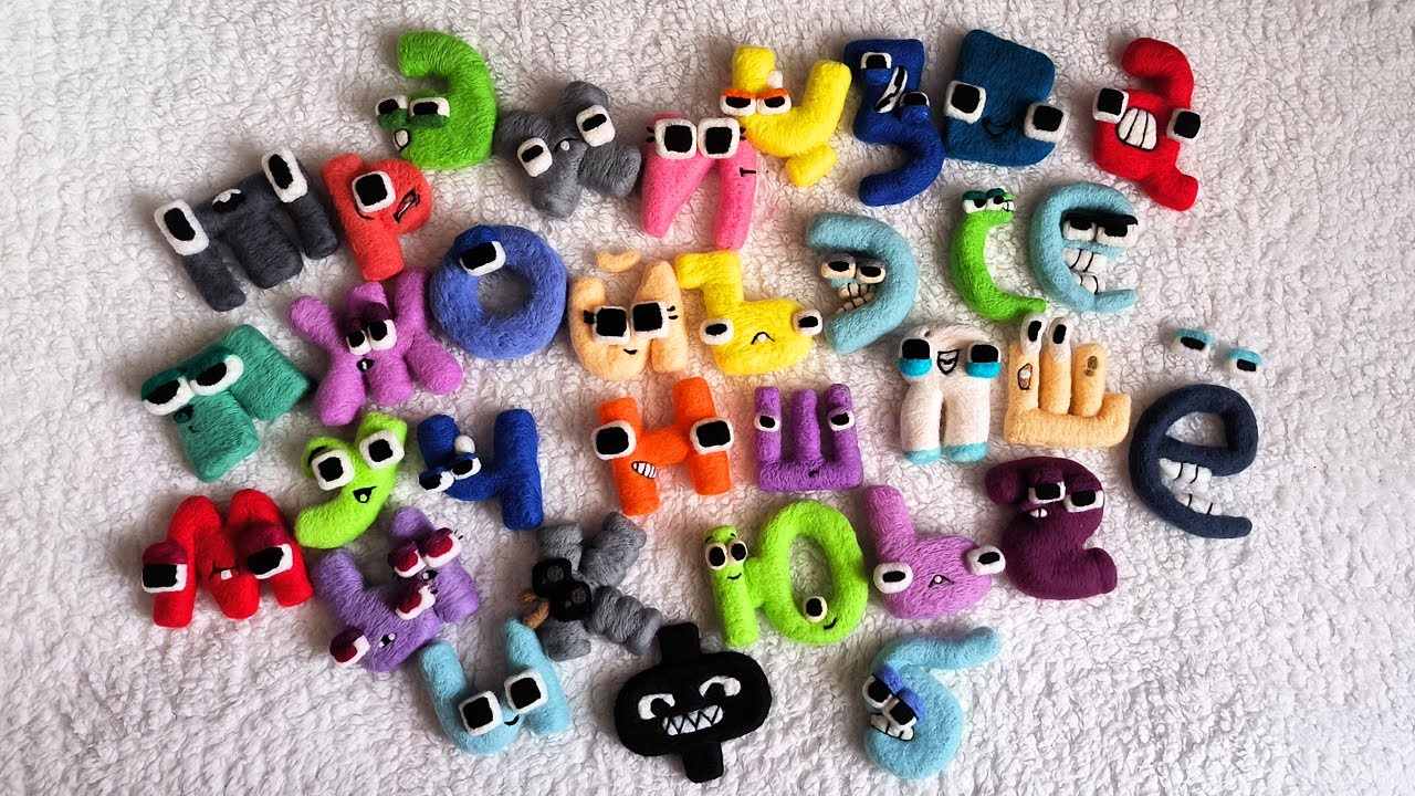 Russian Alphabet Lore lowercases [а to я] Satisfying Needlefelt Art Compilation