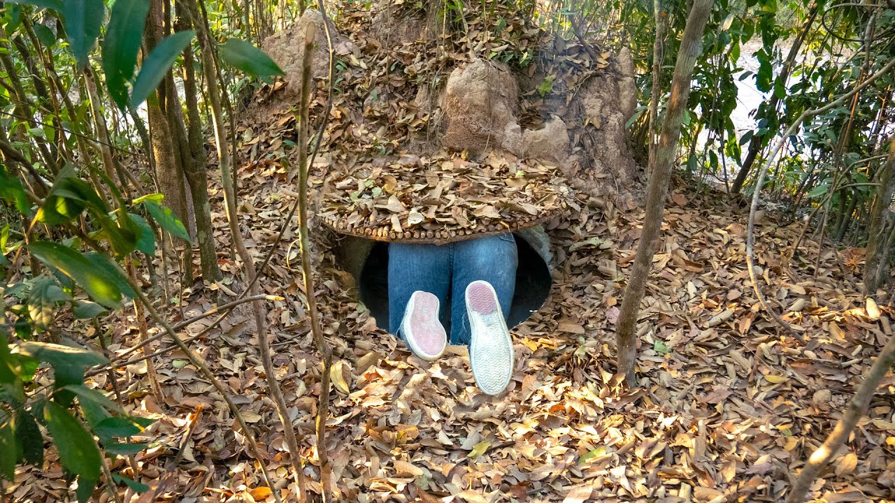 Building The most Secret Underground Home Villa by Ancient Skills