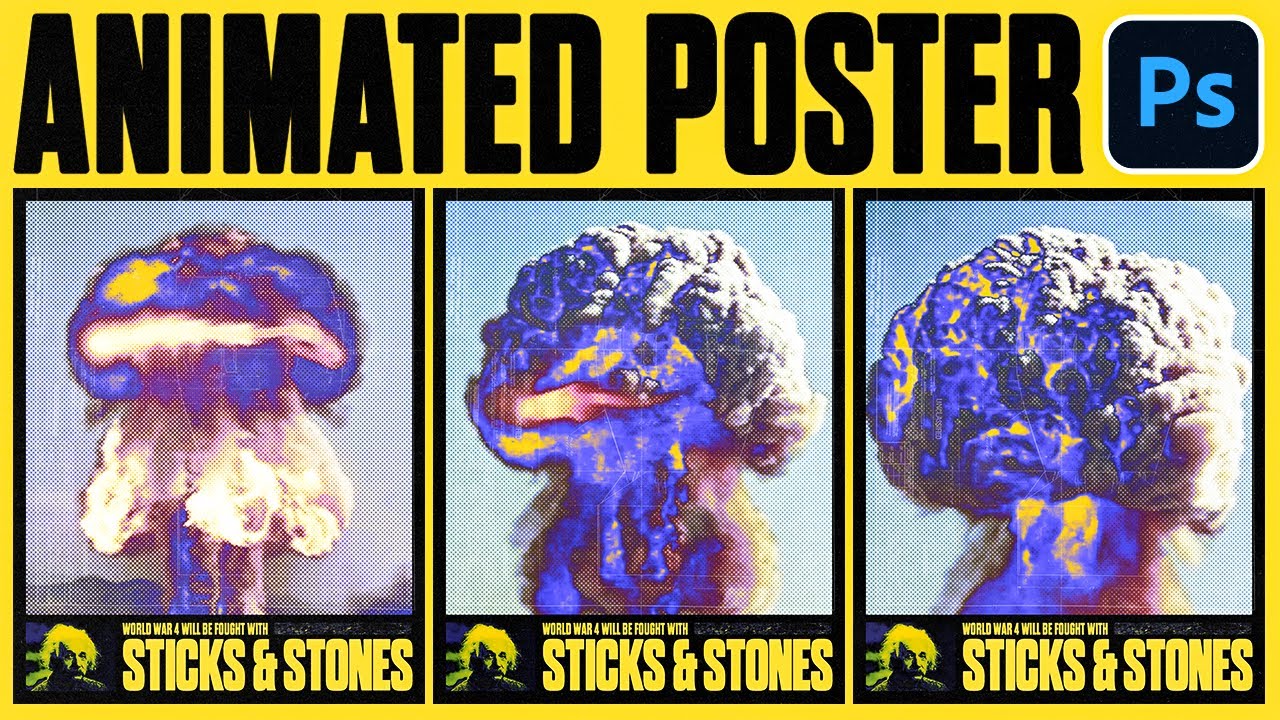 Easy Animated Poster Using Just Photoshop!
