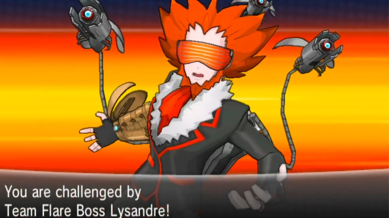 Pokemon Ancestral X - vs. Team Flare Lysandre in Team Flare Secret HQ - Third Battle