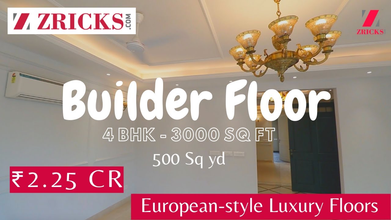₹ 2.50 Cr 🛏️ 4 BHK (3000 sq ft) 🔥 500 sq yd 👌🏼 European-style Luxury Builder Floors in Gurgaon