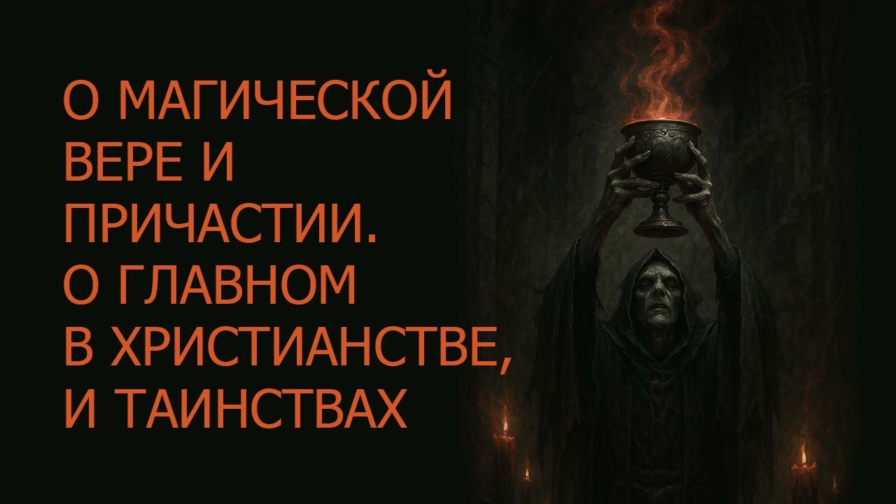 О магической вере и Причастии. О главном в христианстве, и Таинствах