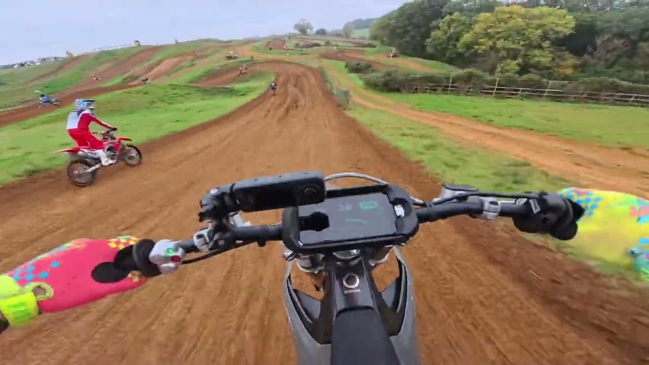First mx track ride on the 80hp stark varg electric motorcycle