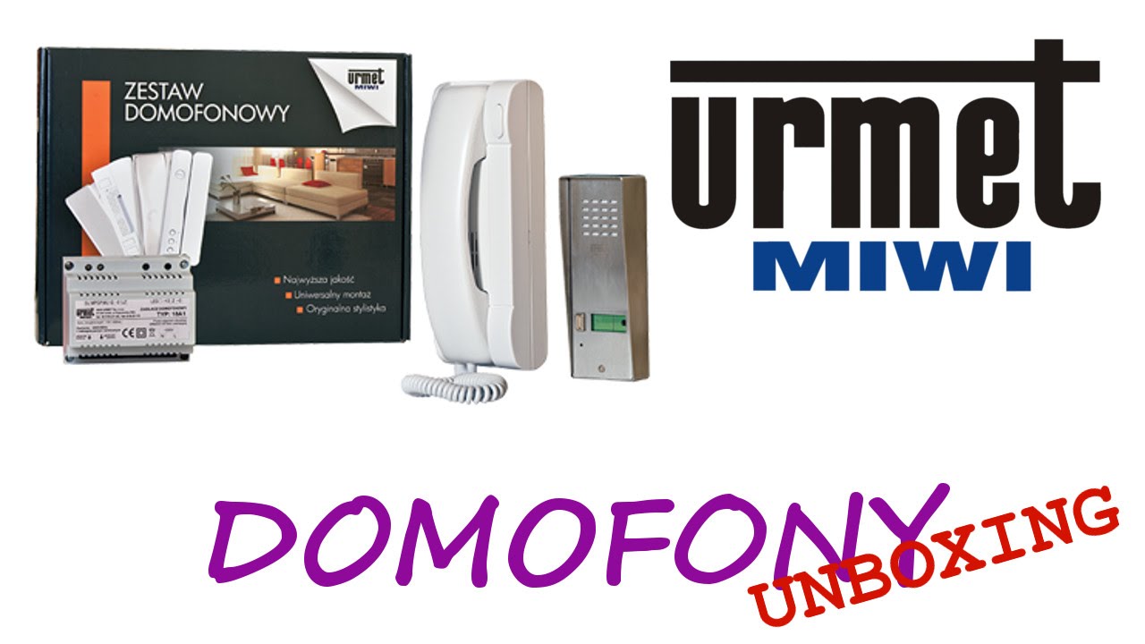 Domofon Miwi Urmet 5025 321 - Odpakowanie Unboxing