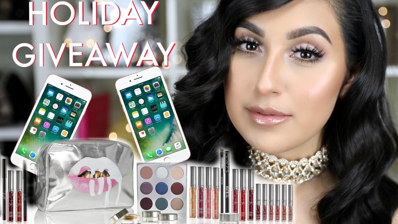 SOFT HOLIDAY LOOK + $2000 HOLIDAY GIVEAWAY | IPHONE 7 & KYLIE COSMETICS!