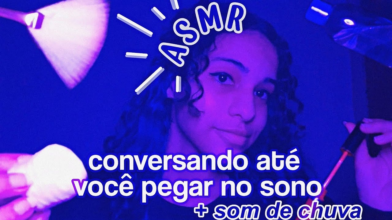 asmr | conversando até você mimir (com som de chuva) 🦭🤍