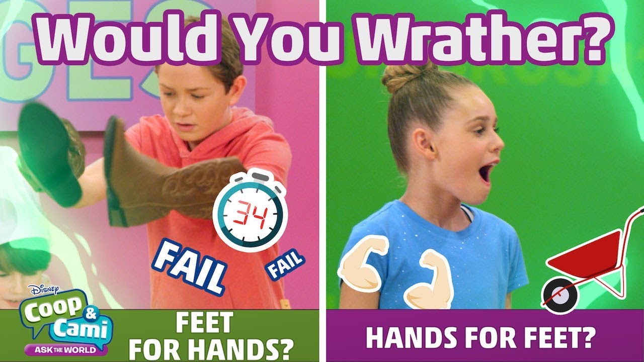 Feet For Hands or Hands For Feet? | Coop & Cami Ask the World | Disney Channel