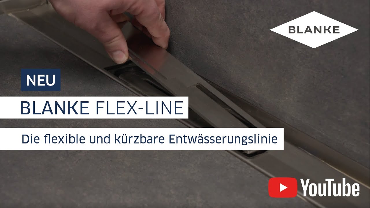 K&uuml;rzbare Linienentw&auml;sserung verlegen - Anwendungsvideo BLANKE FLEX-LINE