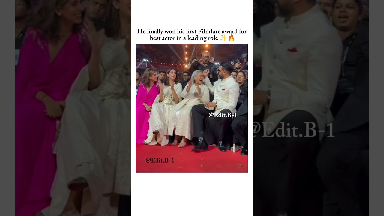 abhishek bacchan won his first Filmfare award for best actor✨🔥#shorts #viralvideo #filmfareawards