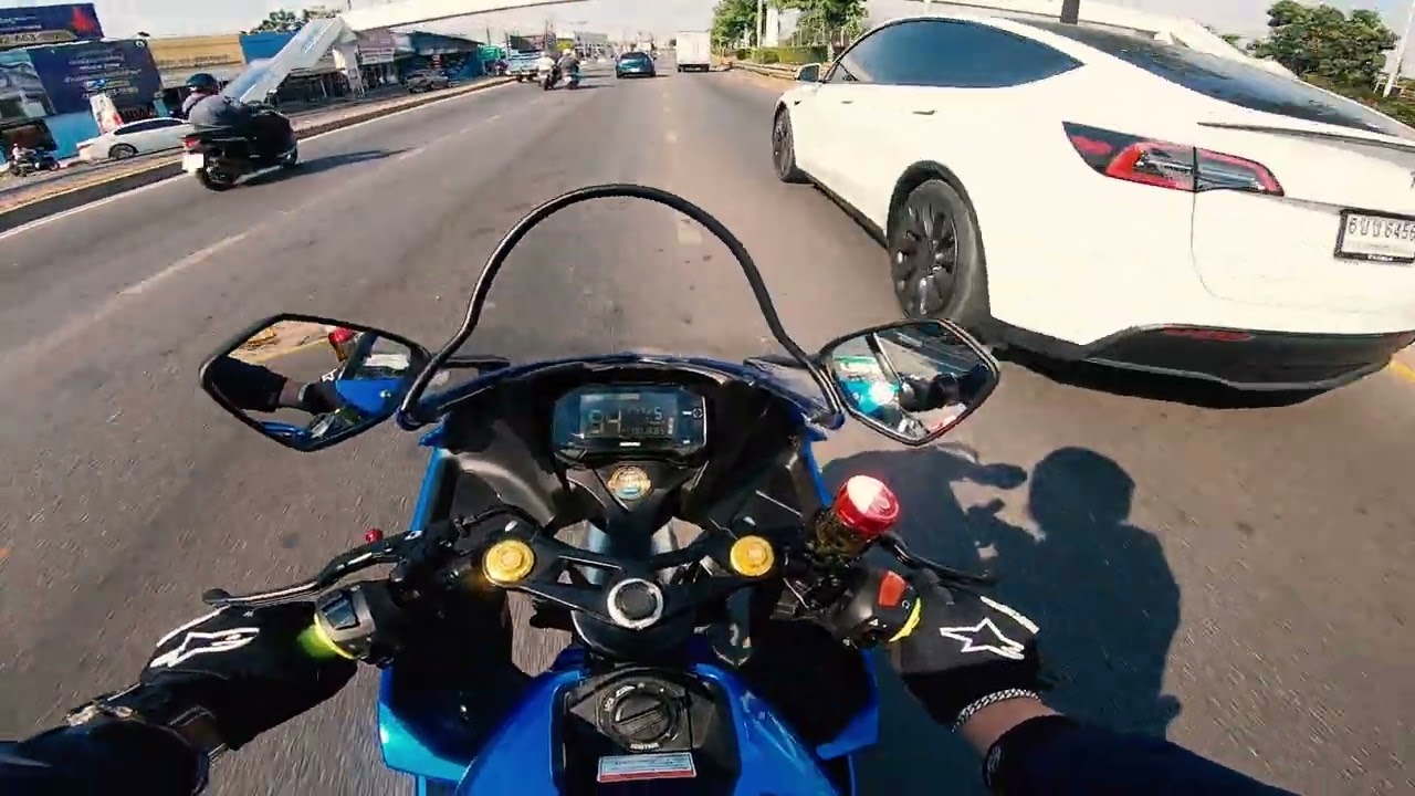 Ep.11 : Suzuki GSX-R150 ขี่ไปทำธุระ ท้ายคลิปออกซิ่งกลางคืน #gsxr150 #motovlog