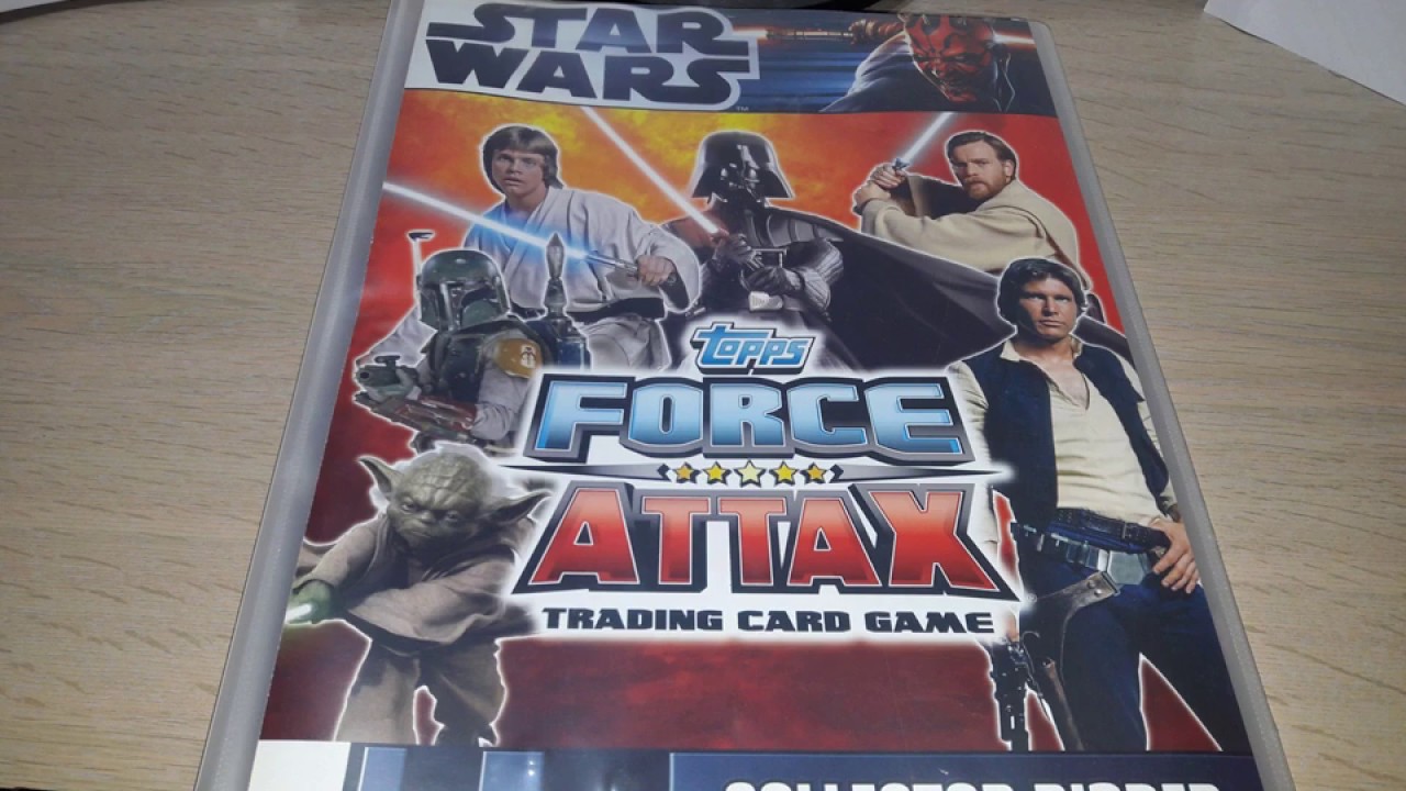 Topps 2012 COMPLETE Star Wars Force Attax Movie Series 1 card album review.