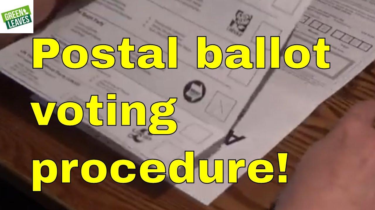 Postal ballot voting procedure UK