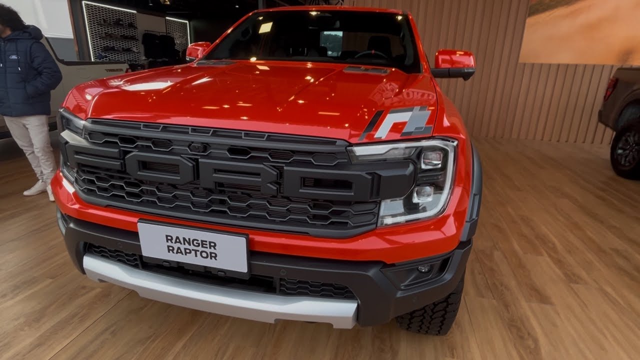 Nova Ford Ranger Raptor na cor Laranja Saara – Potência e Off-Road sem limites