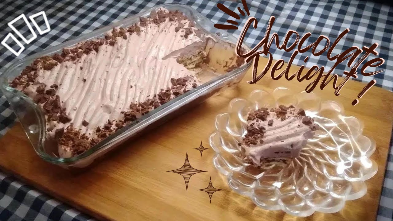 Chocolate Biscuit Delight | No bake Chocolate Dessert Recipe