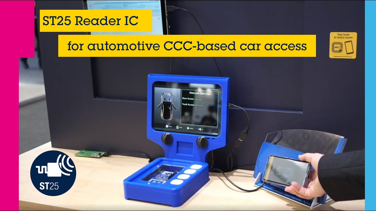 ST@MWC - NFC for automotive: CR13 to enable your applications