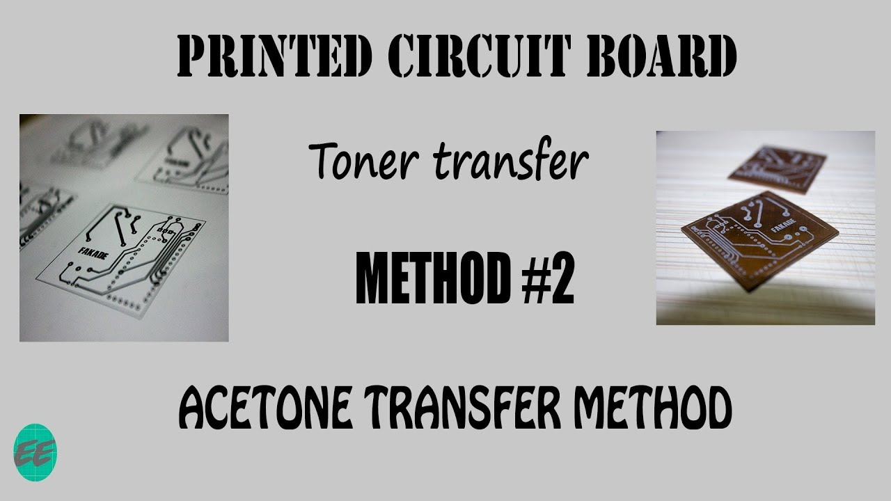 How to make PCB at home with household components | Toner transfer step using Acetone WITHOUT HEAT