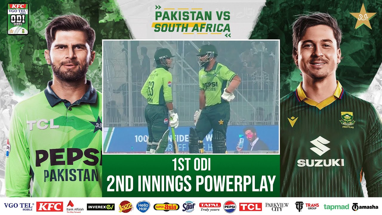 2nd Innings Powerplay | Pakistan vs South Africa ODI Series | 1st ODI | PCB | M2R1U