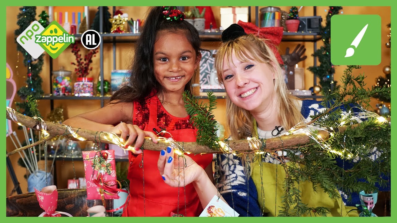 Kerst kalender maken met snoepjes en cadeautjes 🎁 | KERST🎄 KNUTSELFEEST | NPO Zappelin