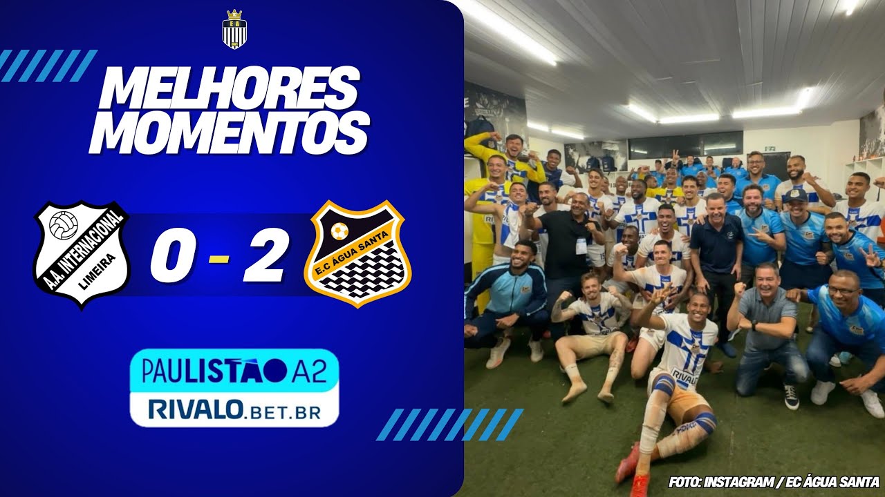 ⚽️ MELHORES MOMENTOS | INTER DE LIMEIRA 0x2 ÁGUA SANTA | PAULISTA A2 RIVALO 2026 | RODADA 06