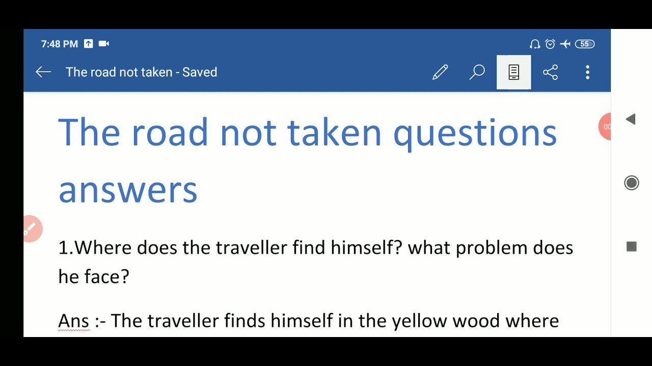 NCERT/SEBA/SCERT class 9 English| The road not taken questions answers| Beehive textbooK solution