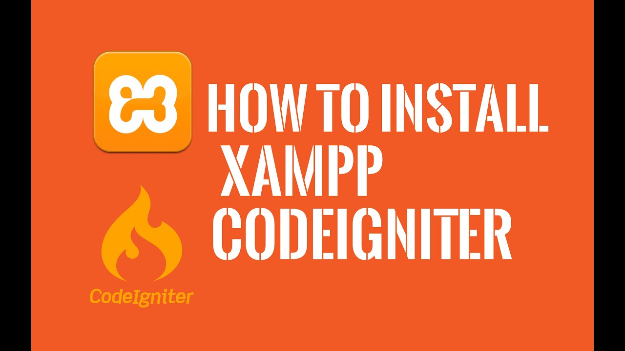 XAMPP & CodeIgniter Setup on windows 10