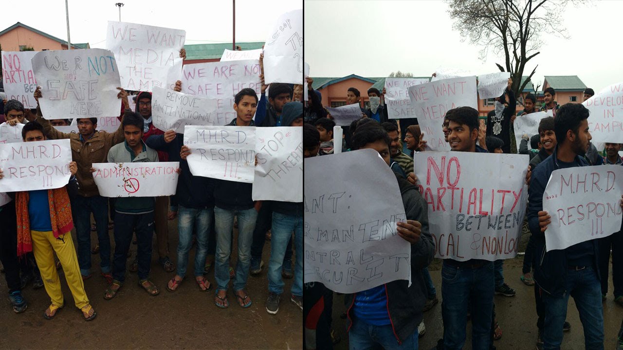 Srinagar NIT : Smriti Irani ji our life in danger; Non-Kashmiri students