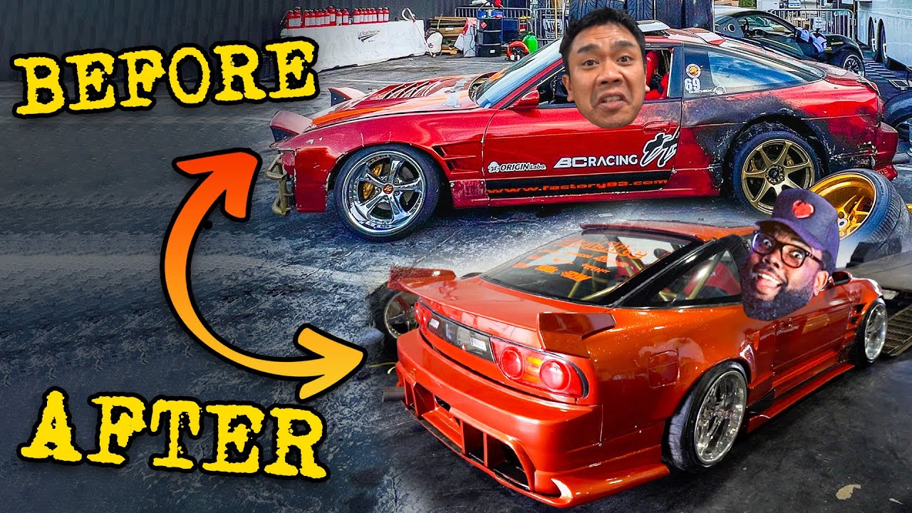 DESTROYED Honda Swapped Nissan 240SX gets rebuilt & Suppy is my friend.