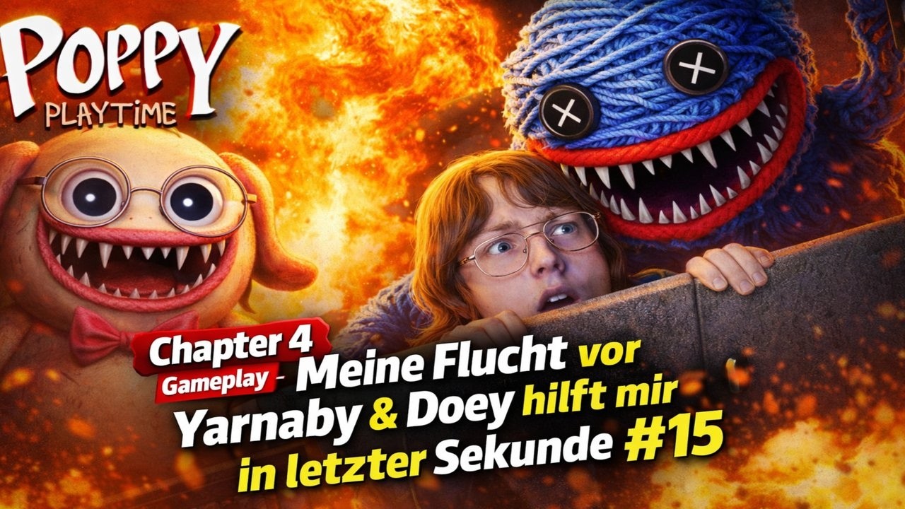 Poppy Playtime Chapter 4 Gameplay – Meine Flucht vor Yarnaby & Doey hilft mir in letzter Sekunde #15
