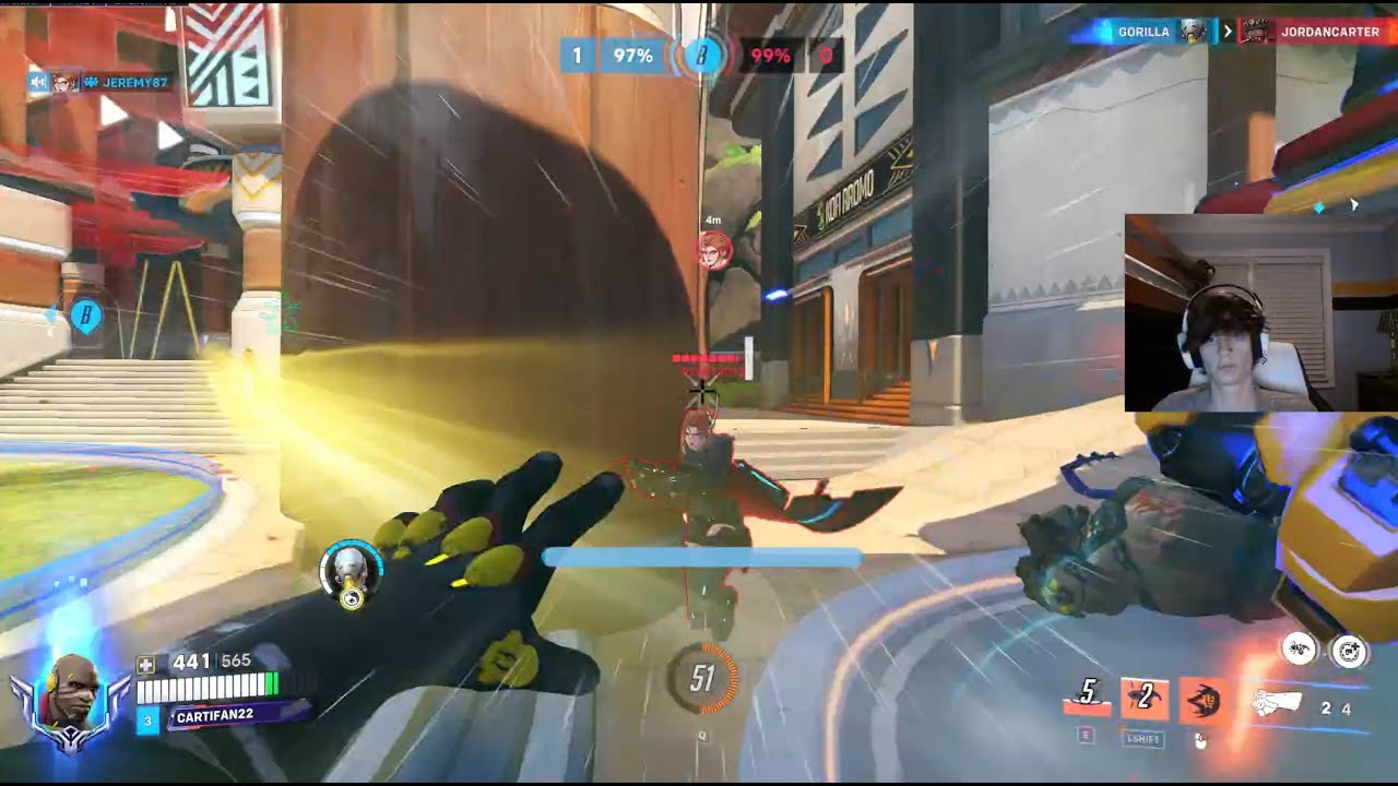 Overwatch 2 Rank 1 Doomfist Cartifan Destroys Whole Enemy Team As Doomfist