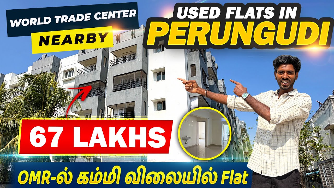 Used Flats For Sale In Perungudi OMR | Flat ₹67 Lakhs Onwards | Sanjaysamy | Vlog 