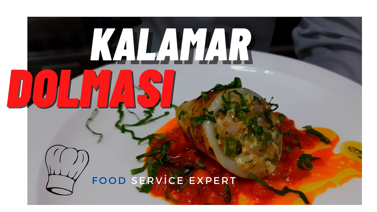 TAZE DENİZ MAHSULLERİ İLE DOLDURULMUŞ KALAMAR DOLMASI.!