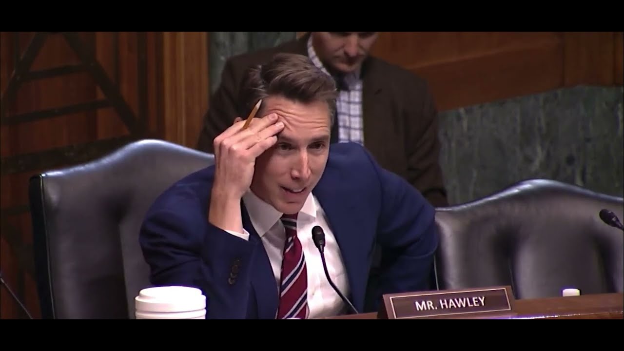 Sen. Josh Hawley Grills Johnson & Johnson Lawyer Erik Haas in Senate Judiciary Committee Hearing