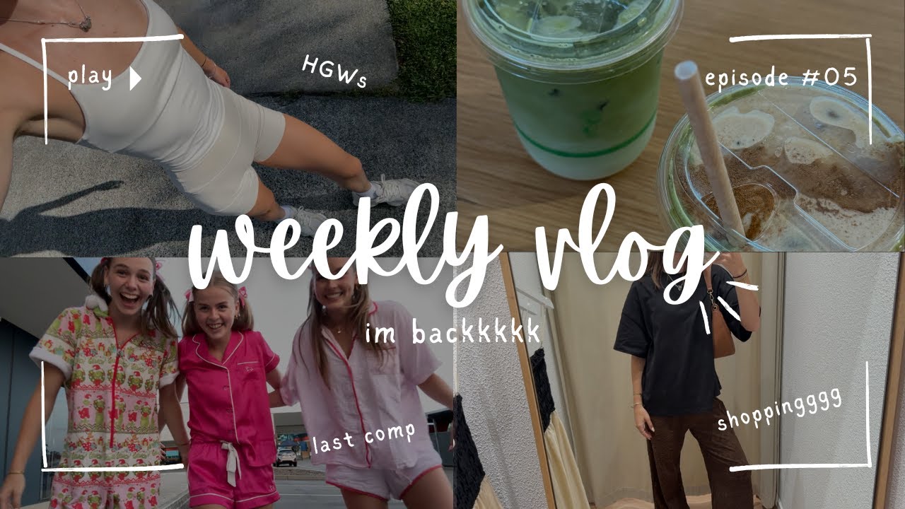 WEEKLY VLOG #005 II christmas shopping, chit chats and gym comp