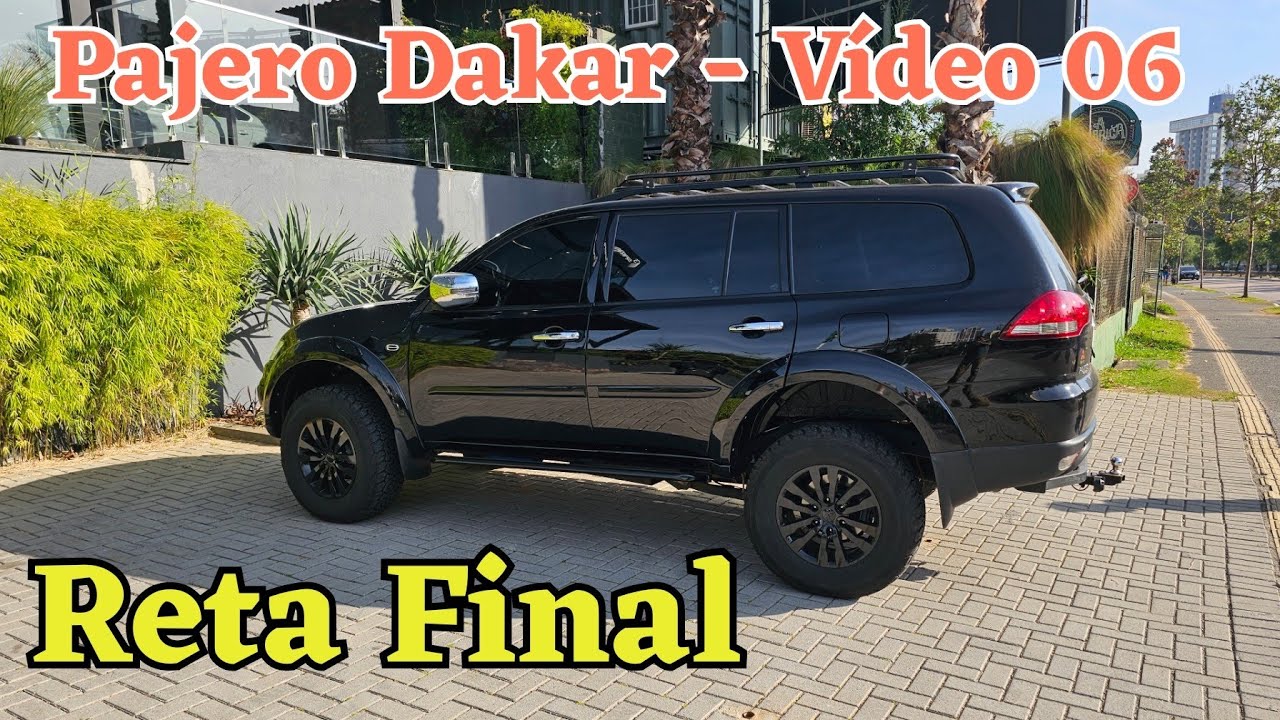 Pajero Dakar Preta - Bloqueio Instalado - Suspensão - Bagageiro - Rodas e Espaçadores