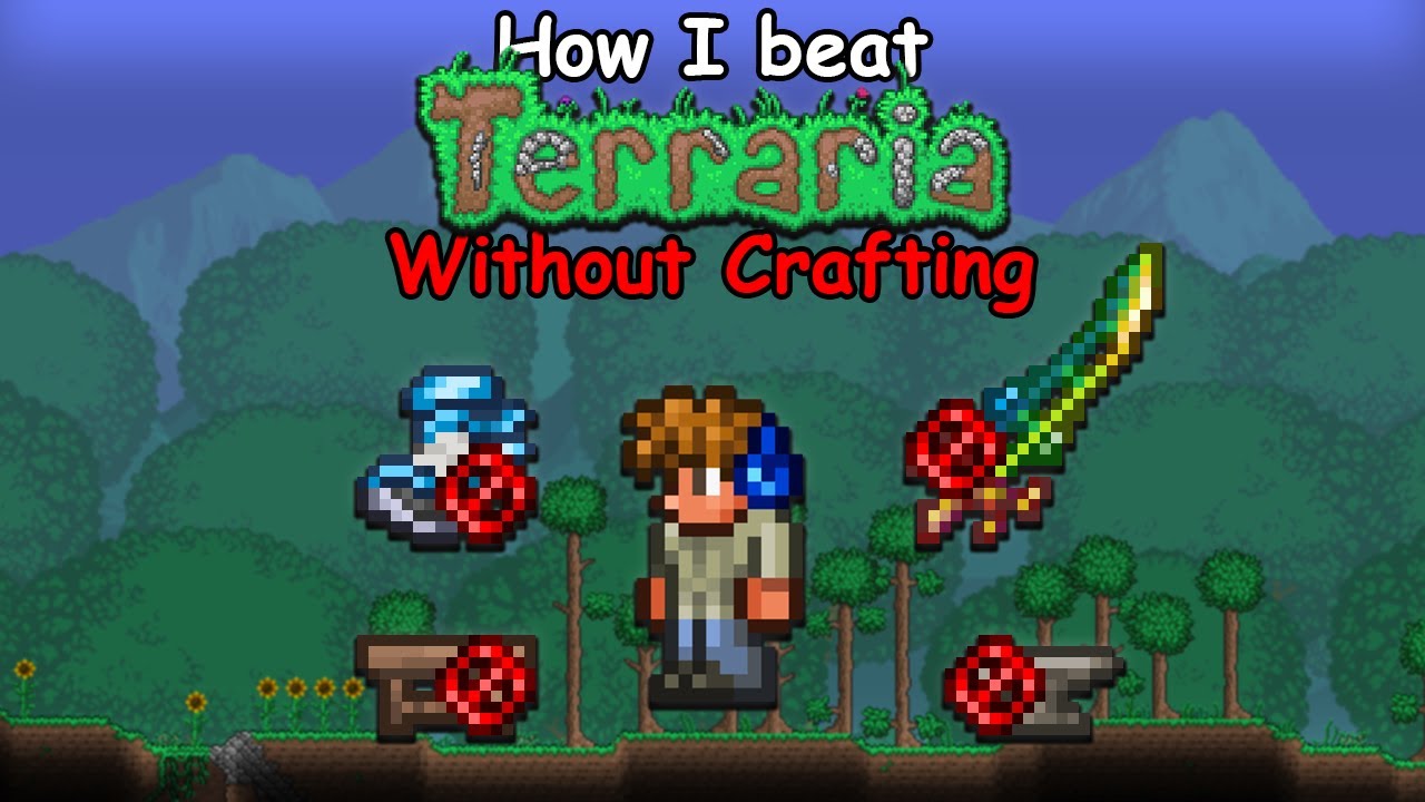 How I beat Terraria without crafting a single item