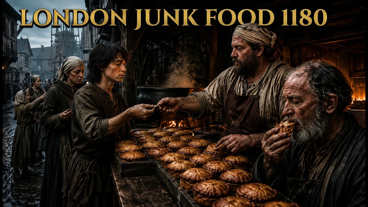 Why You Wouldn't Survive a Day of Medieval London's Junk Food (1180) | AI Reconstruction