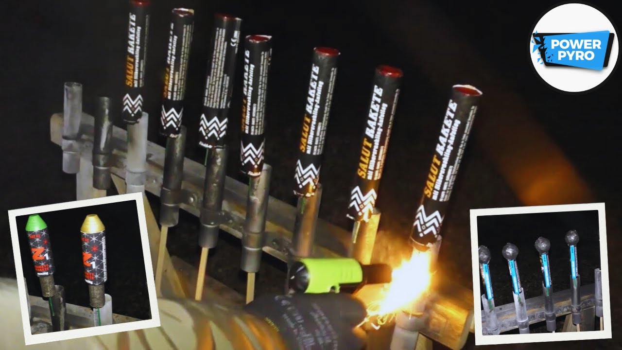 PREMIUM RAKETEN MASSENSTARTS | ZINK & FUNKE | Shell Rockets, Salut, Z1, F4 Leuchtkäfer