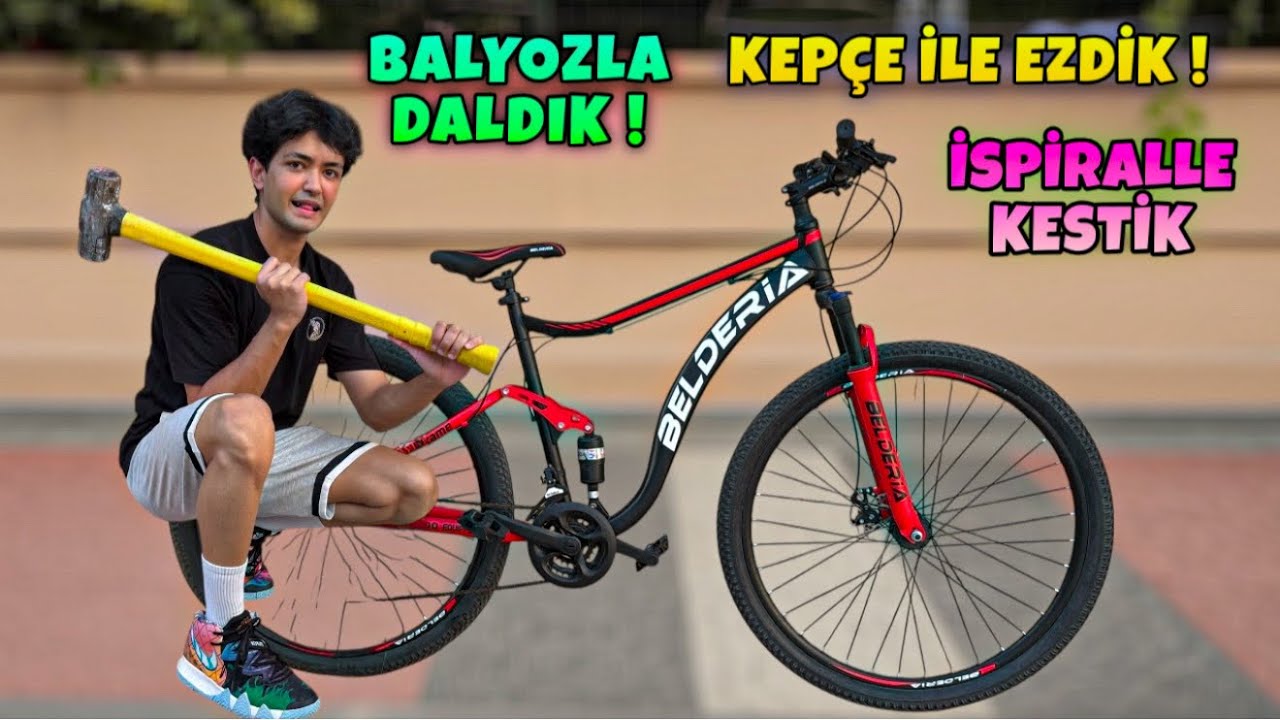 A101&rsquo;den Aldığımız &Ccedil;akma Enduro Bisikleti KIRDIK Par&ccedil;aladık Darmaduman Ettik !! 