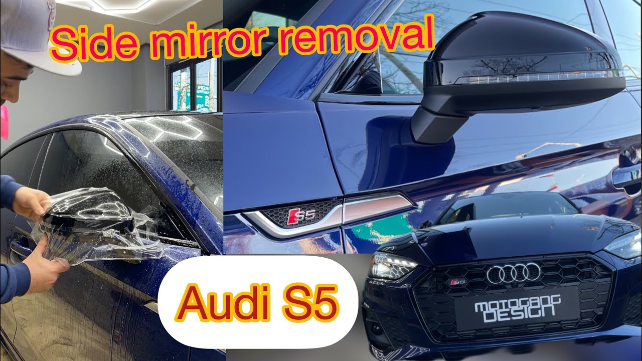 How to remove audi S5 side mirrors #carwrap #ppf #wrapping #arashwrapper