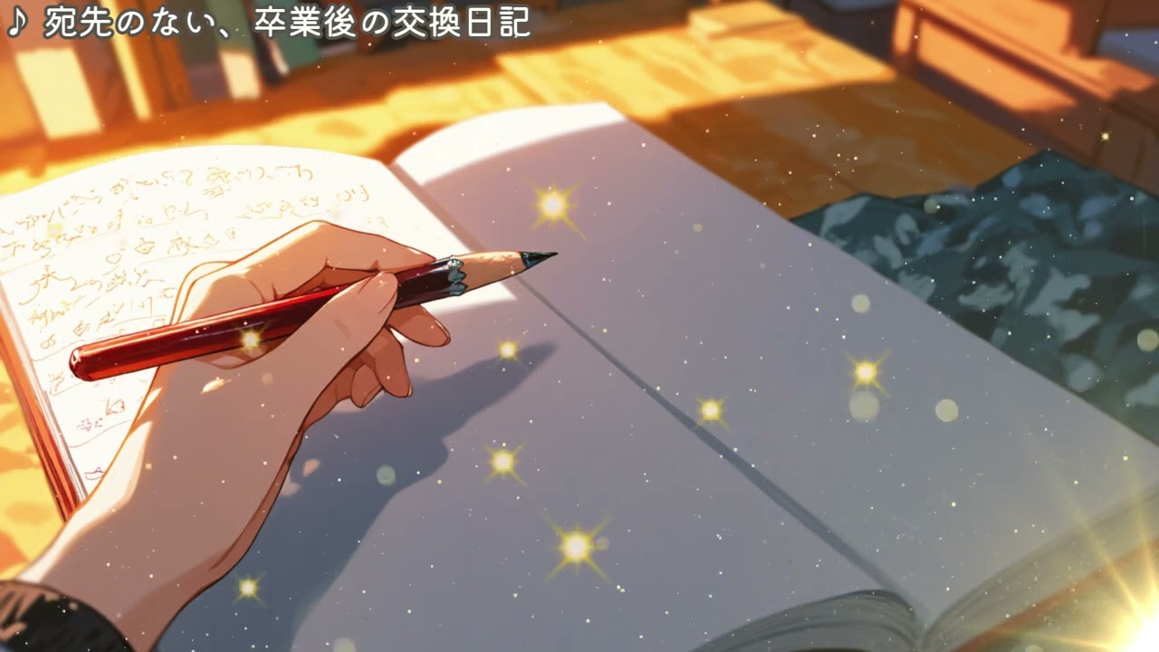 【切ない百合ソング】宛先のない、卒業後の交換日記｜卒業、一人で綴る届かない言葉【オリジナル曲】