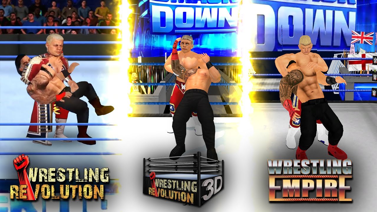 Wrestling Revolution 2D vs. Wrestling Revolution 3D vs. Wrestling Empire (Moves Comparison) | Part-3