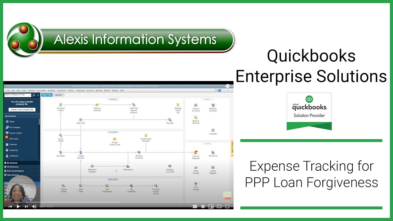 Expense Tracking in QUICKBOOKS ENTERPRISE for PPP Loan Forgiveness