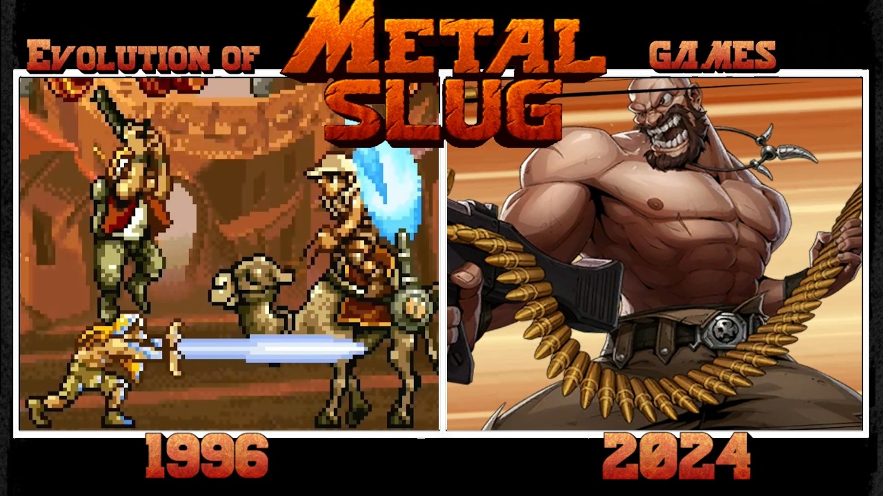 Evolution of Metal Slug Games 1996 - 2024 | All Metal Slug Games from Super Vehicle 001 to Tactics