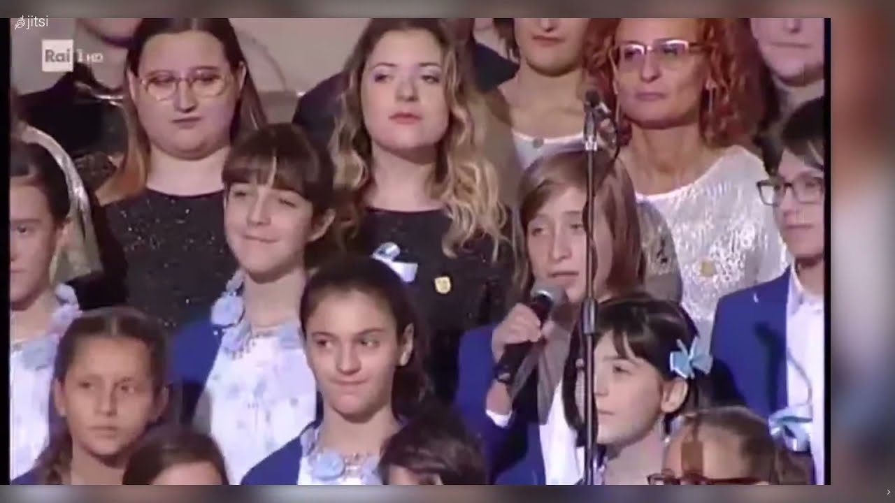Piccolo Coro dell'Antoniano ai canti alla Santa Messa del 30/09/2018