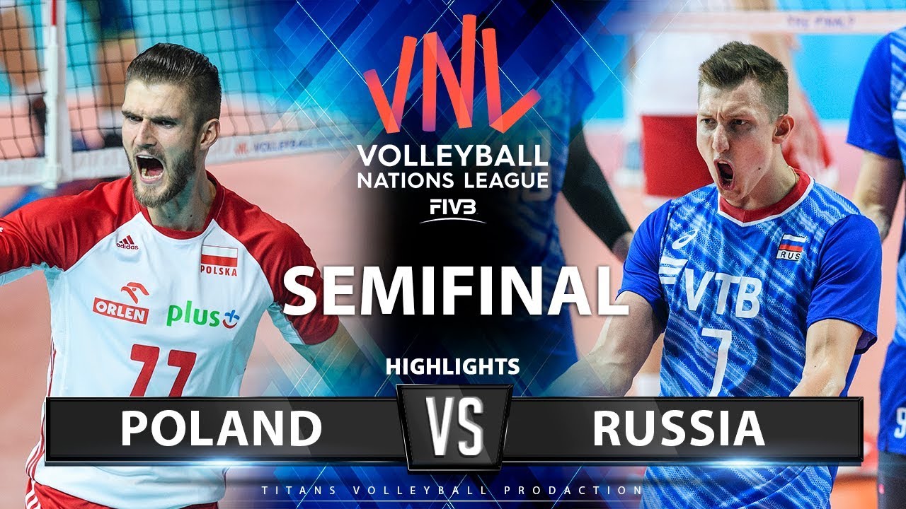 Poland vs Russia | SEMIFINAL | Highlights | Men's VNL 2019