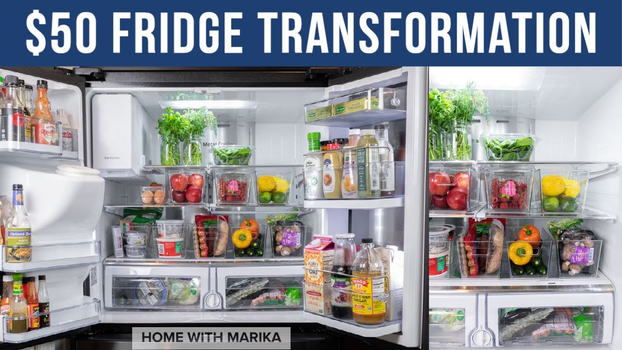 Organize Your Kitchen Fridge to Eat Healthy | $50 Transformation