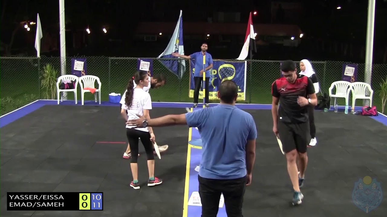 Emad & Bito VS Hazem & Aya - Speedball Heliopolis Open 2017 - Mixed Doubles Third & Fourth Place