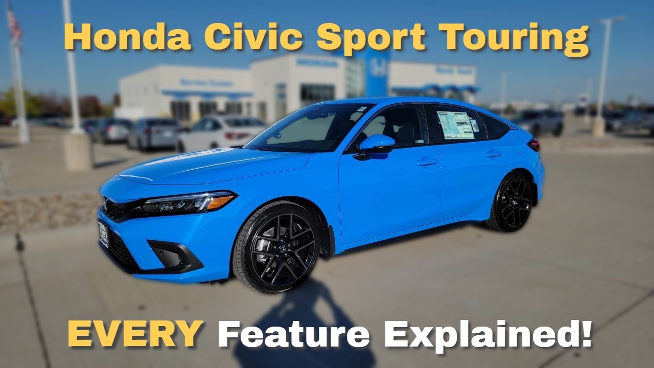 2024 Honda Civic Hatchback Sport Touring Walkaround Standard Features (unchanged since 2022 & 2023)