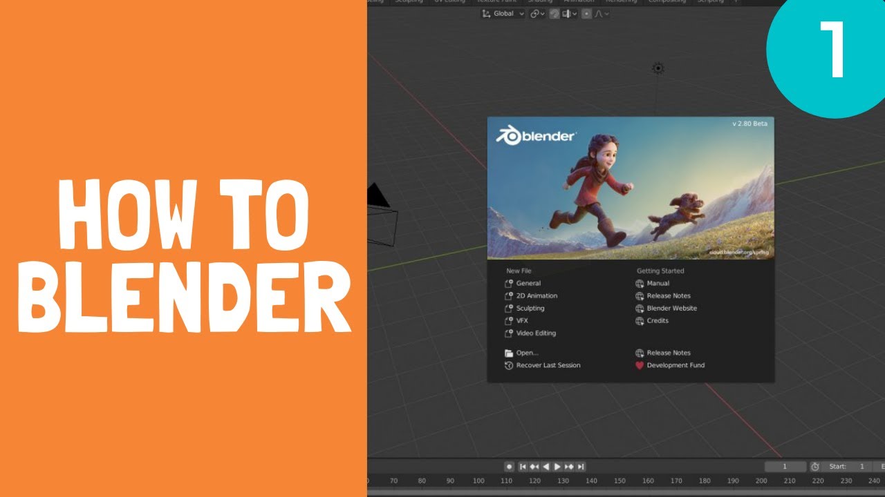 HowToBlender - Part 1 - Beginner Blender Tutorial